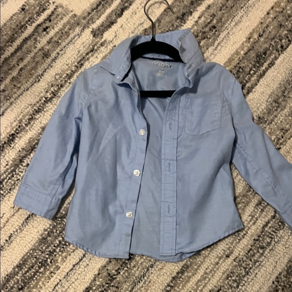 Cat and Jack Light Blue Button Down Shirt